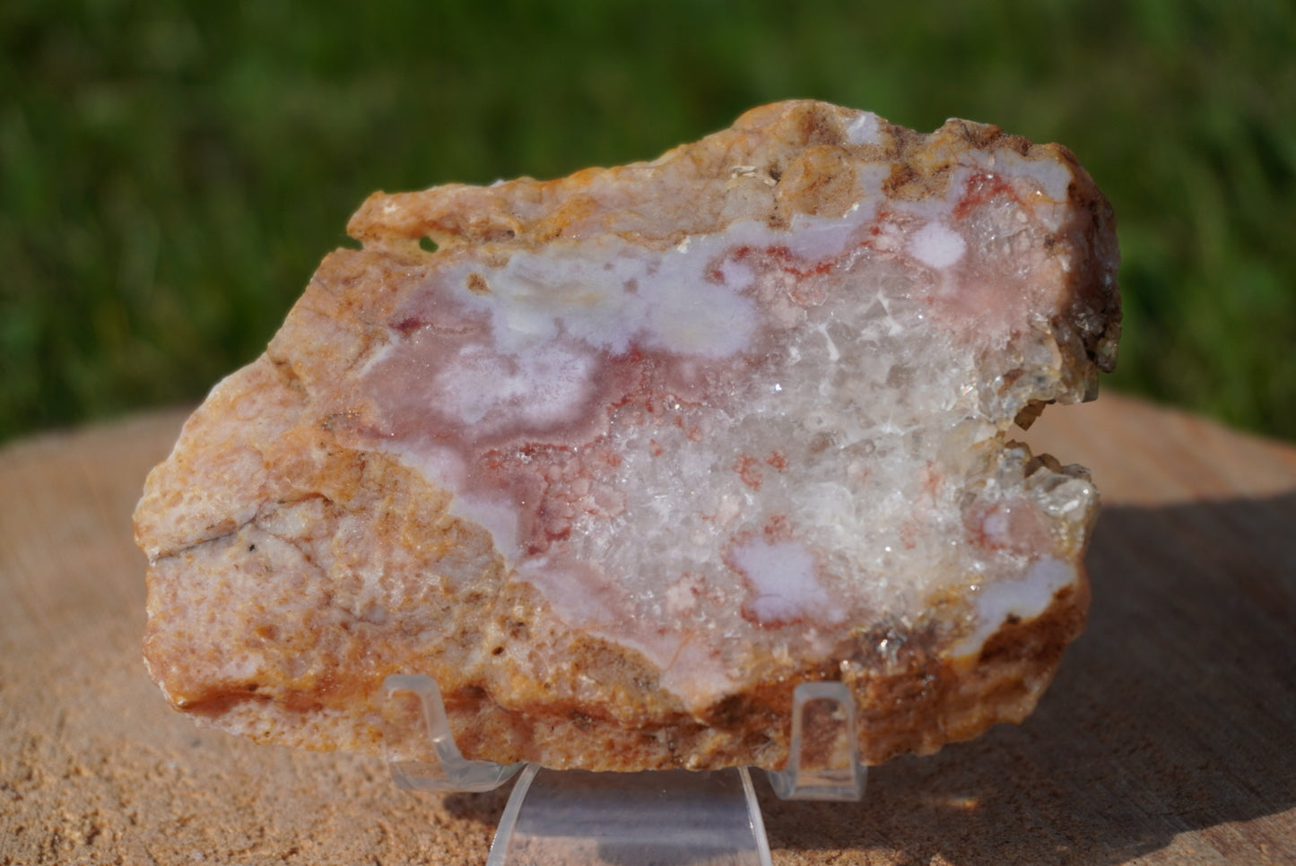 Pink Amethyst Flower Agate Slabs
