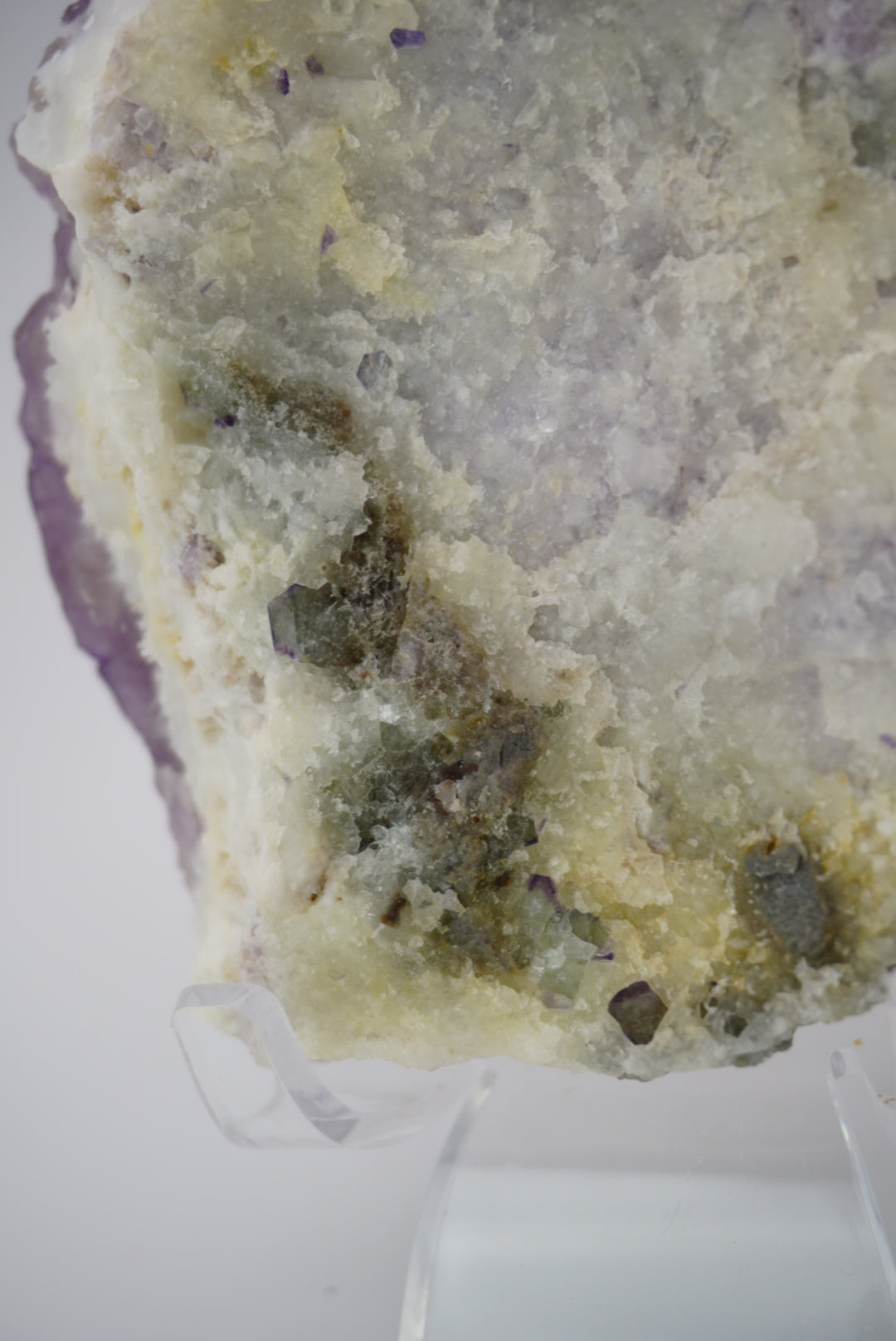 Fluorita morada de ciruela de azúcar