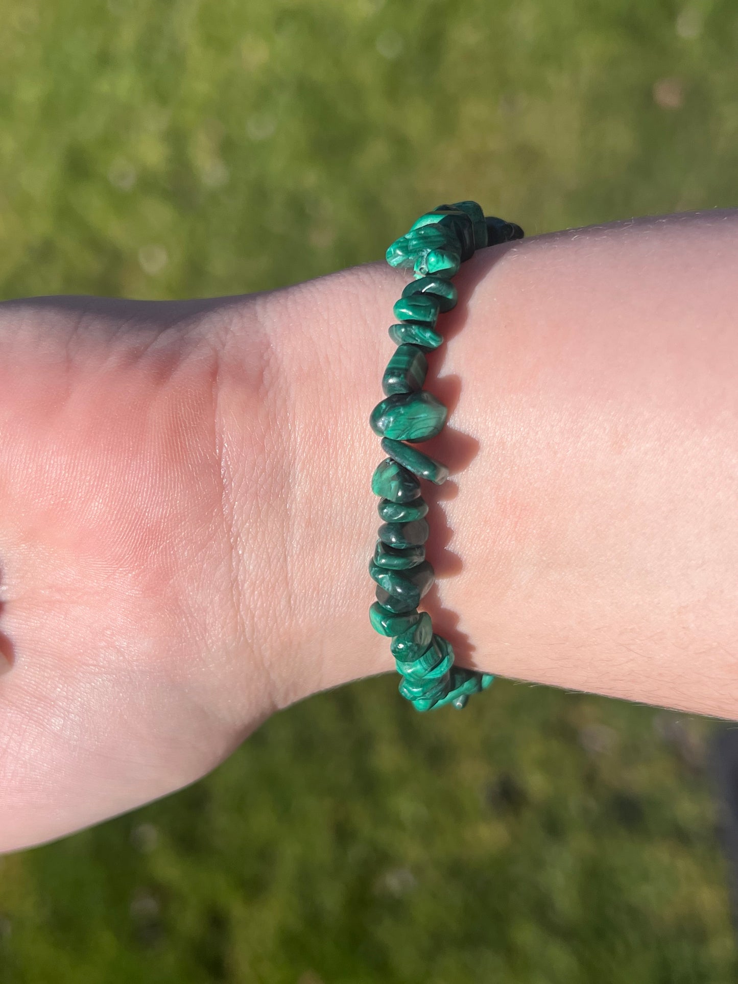 Malachite Chip Bracelet