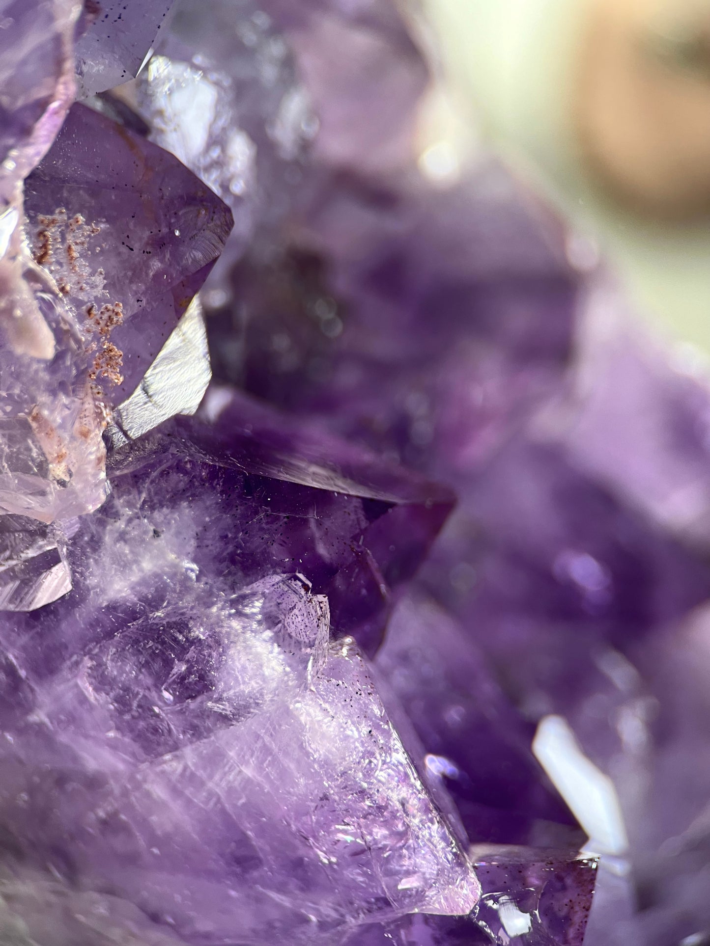 Amethyst Mirror On Stand