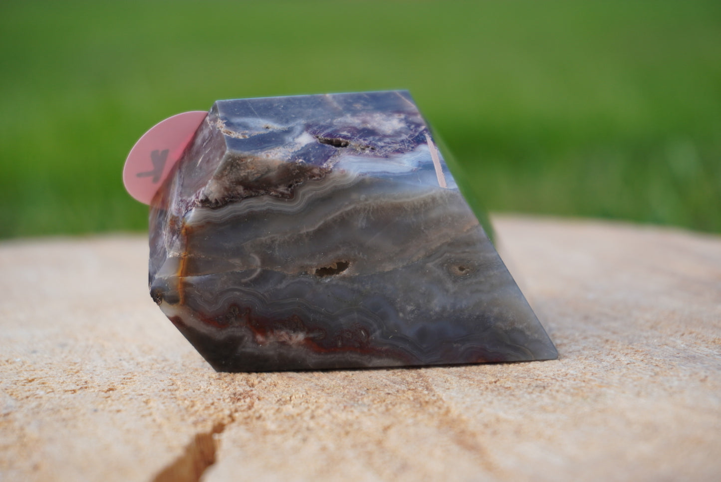 Forma libre de ágata loca marroquí