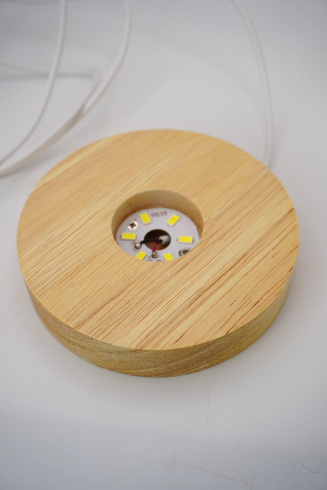 Lámpara de calcita con bandas