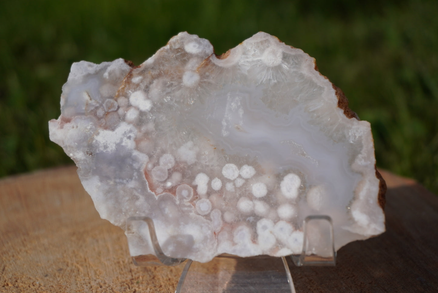 Pink Amethyst Flower Agate Slabs