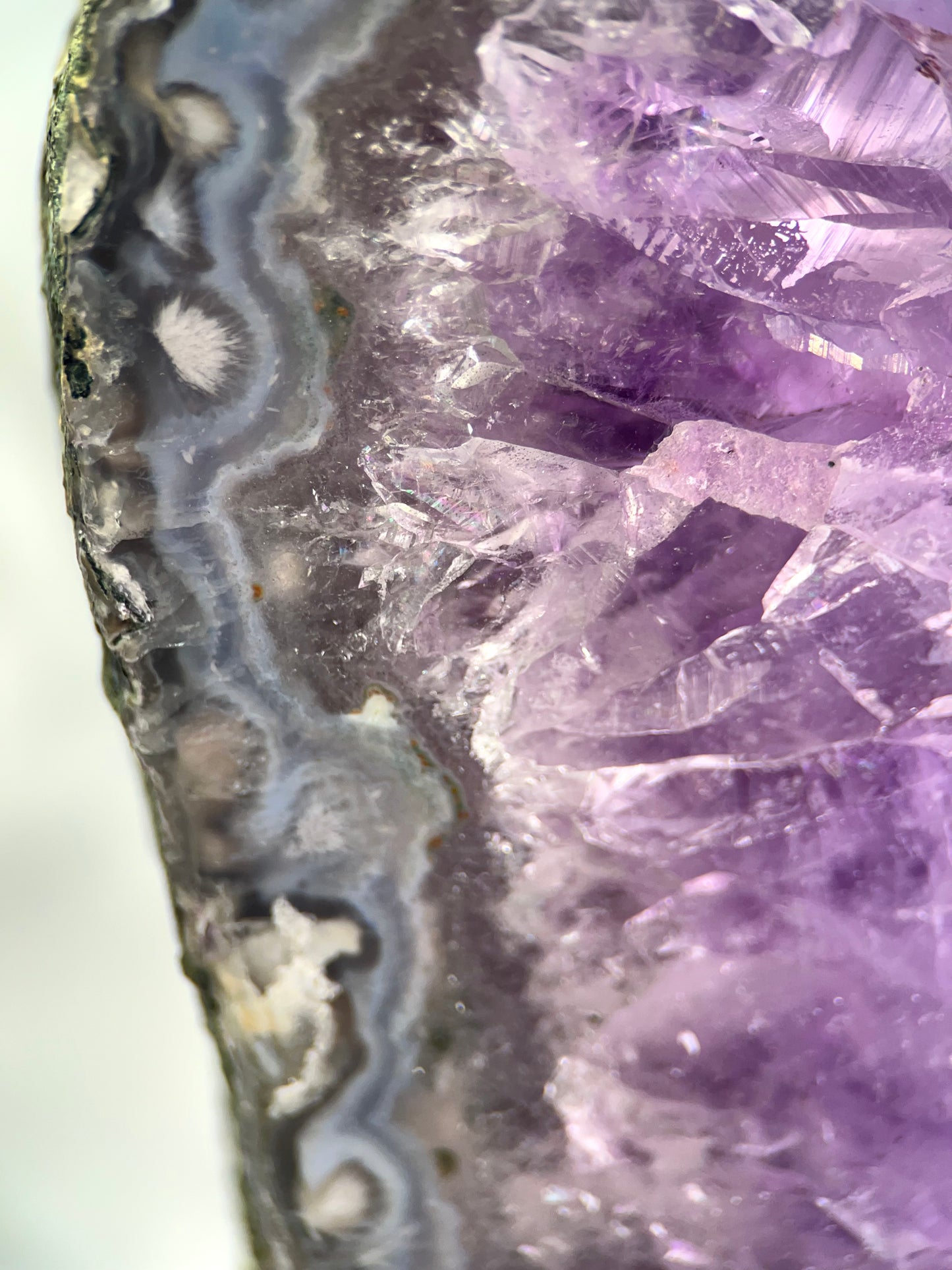Amethyst Mirror On Stand