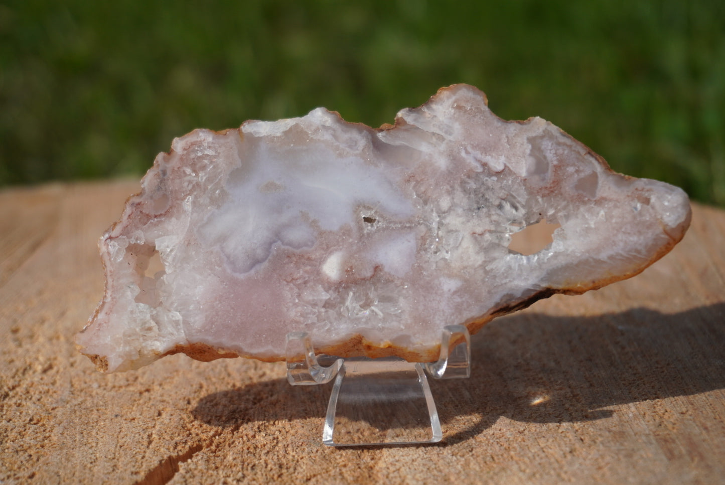 Pink Amethyst Flower Agate Slabs
