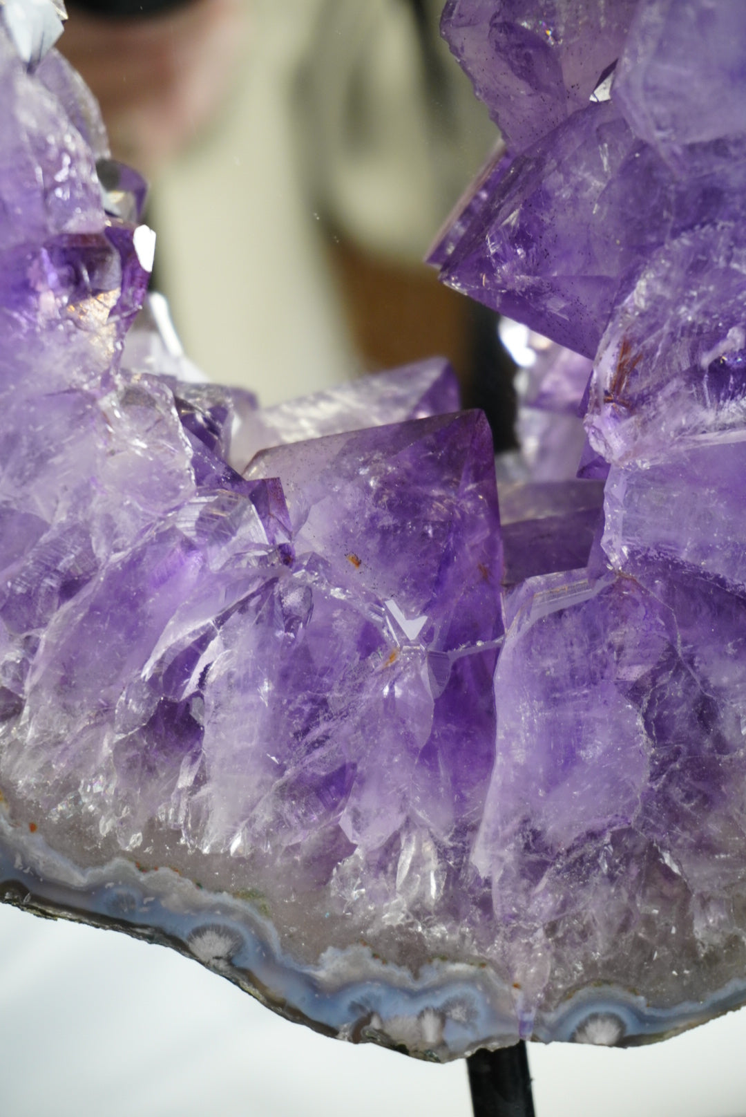 Amethyst Mirror On Stand