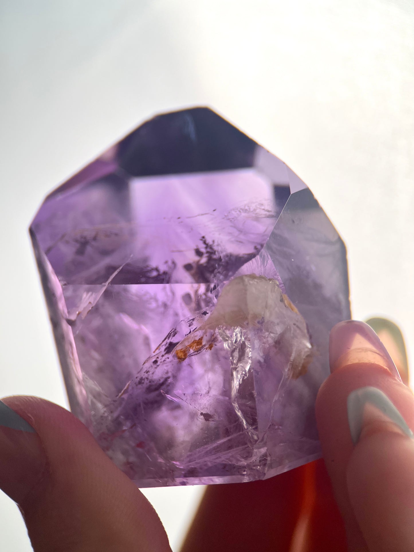 AA Grade Phantom Amethyst Tower