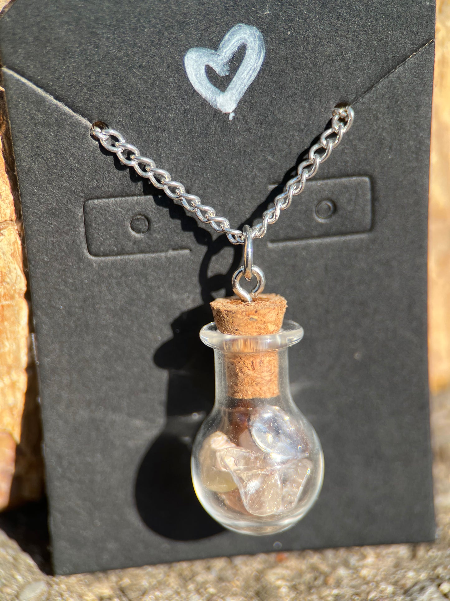 Rutile Quartz Chip Necklace