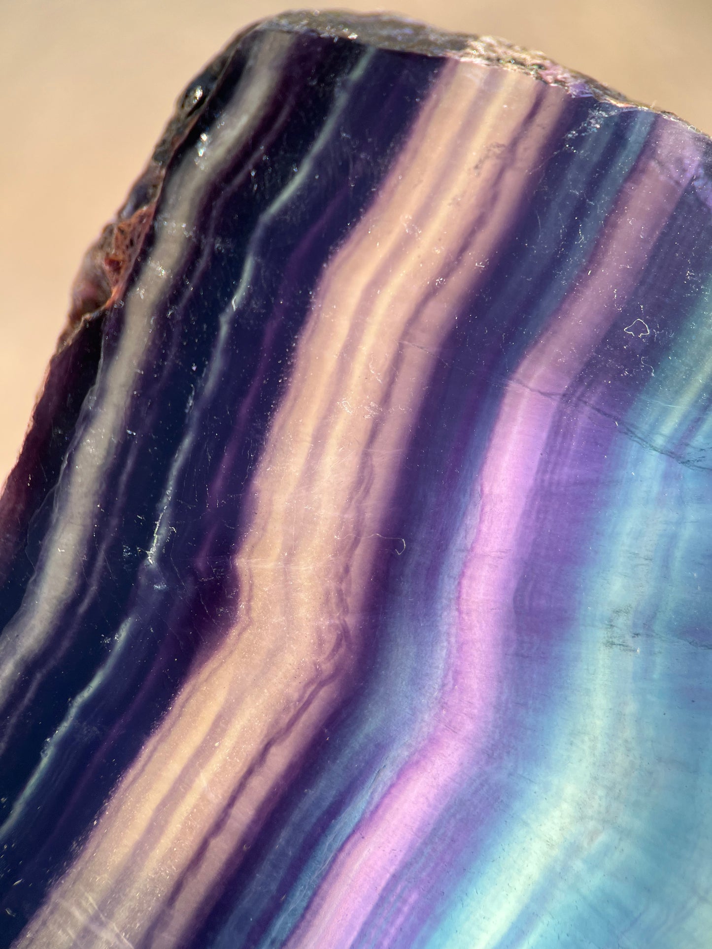 Rainbow Fluorite Slab