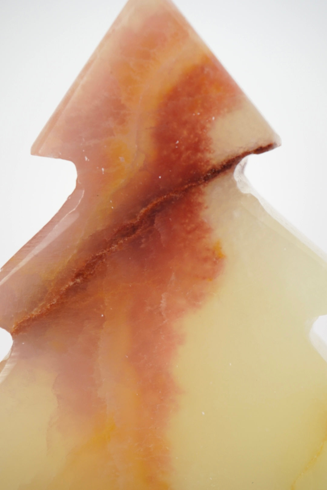 Mexican Calcite Pine Tree Carving