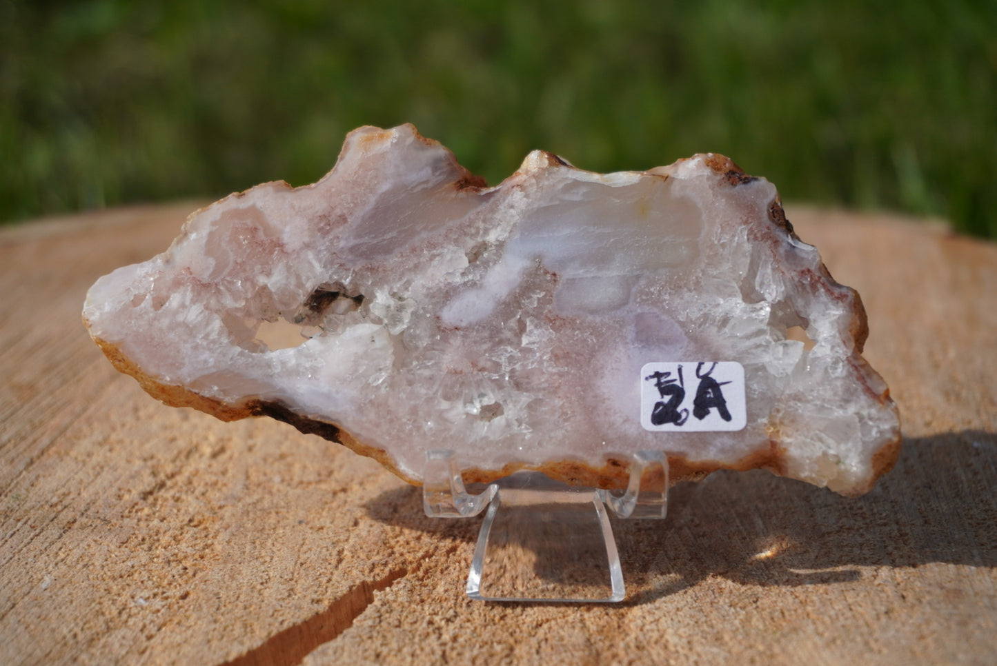 Pink Amethyst Flower Agate Slabs