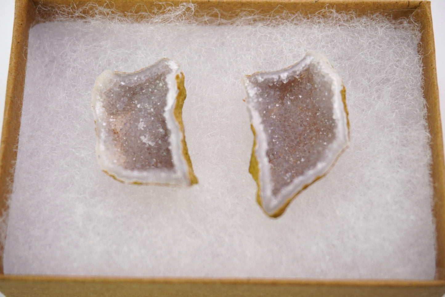 Par de geodas de ágata