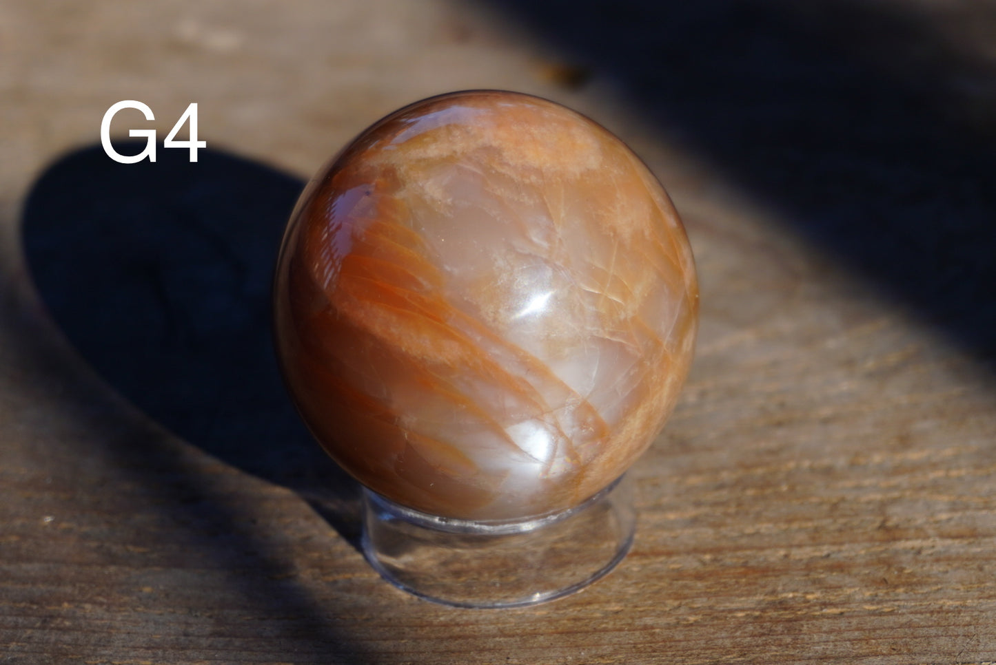 Peach Moonstone Spheres