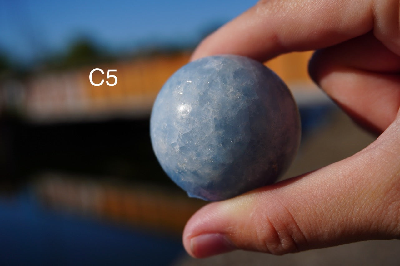 Blue Calcite Mini Spheres
