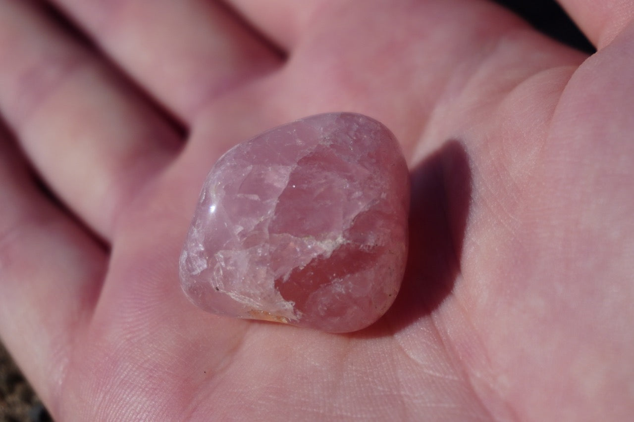 Caídas de cuarzo rosa