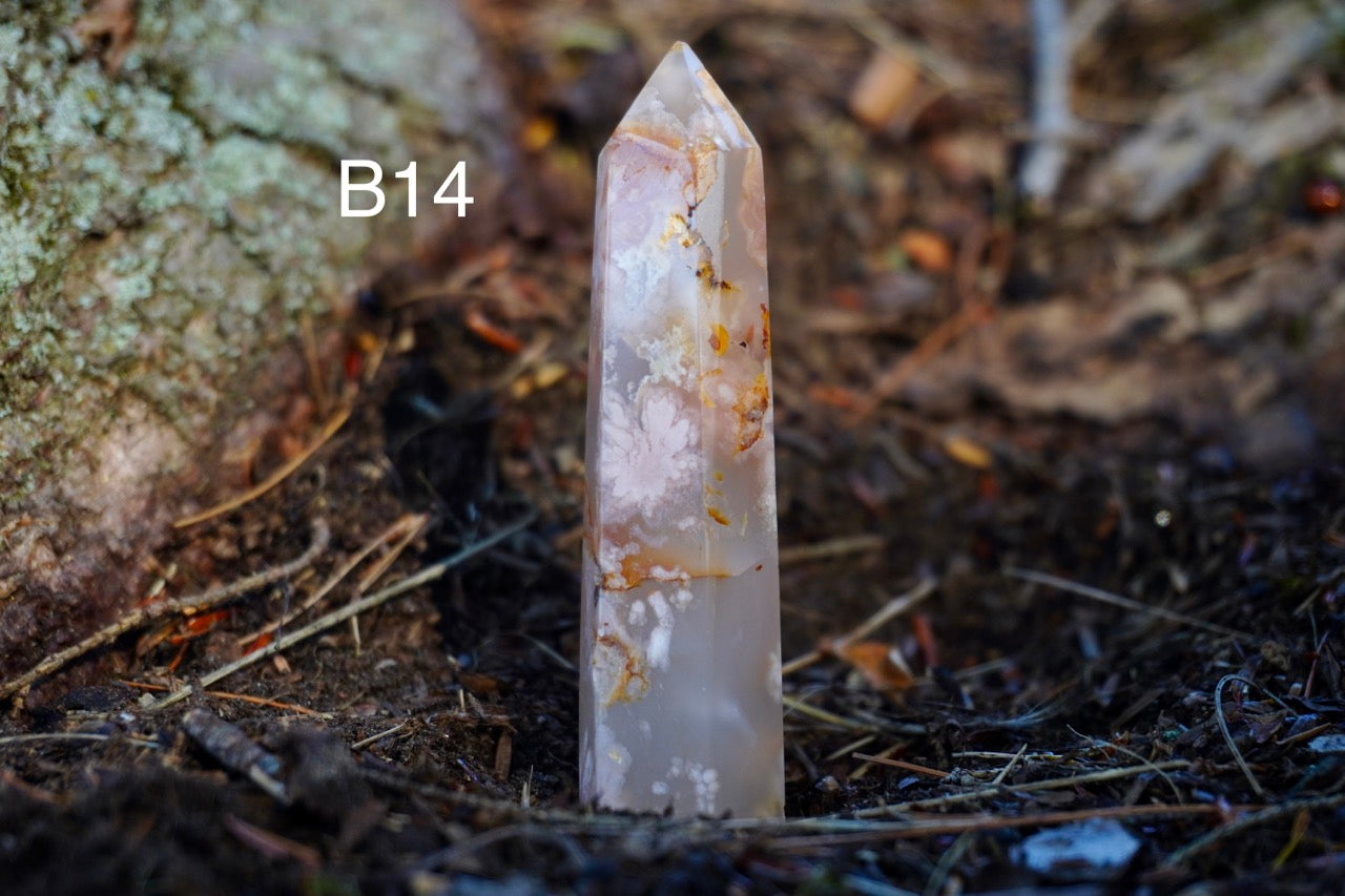 Torre de ágata de flores