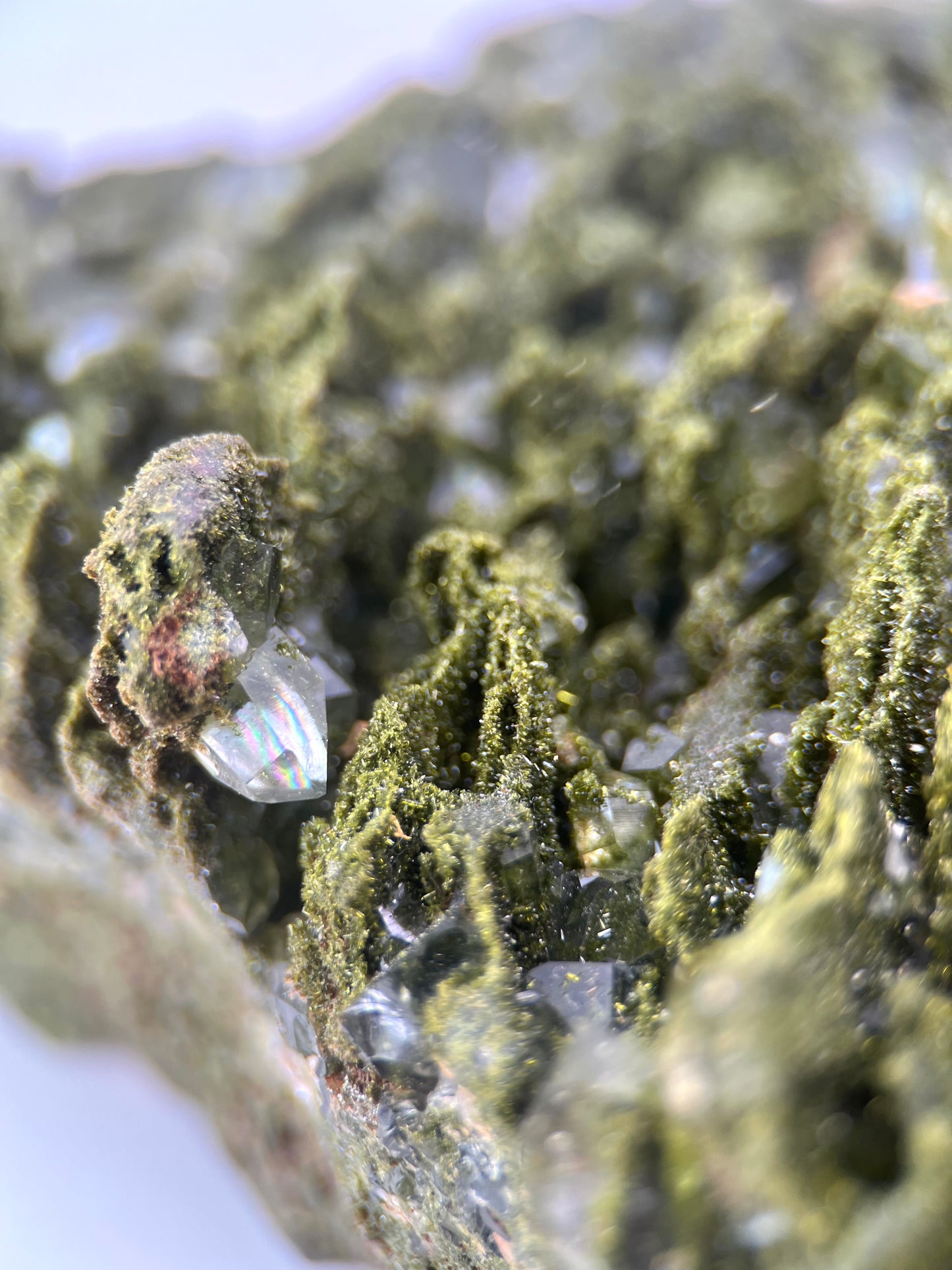 Large Forest Epidote and Quartz