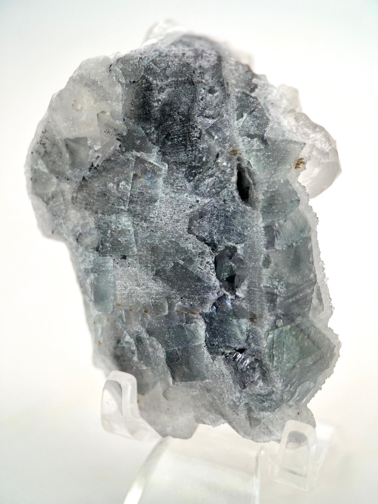 Sugar Fluorite with Calcite Specimen