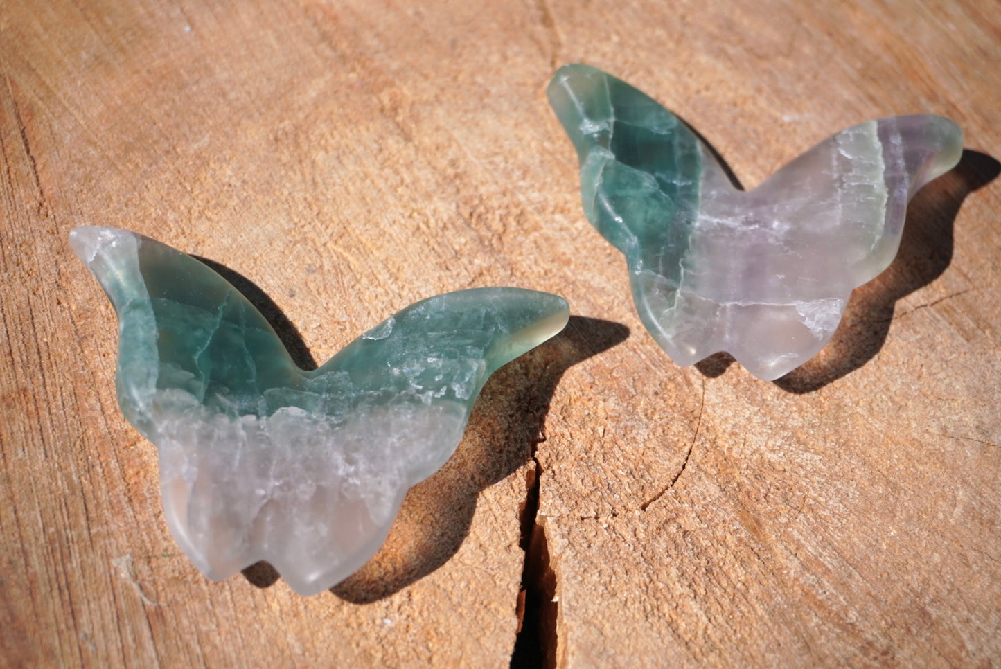 Fluorite Butterfly Carving