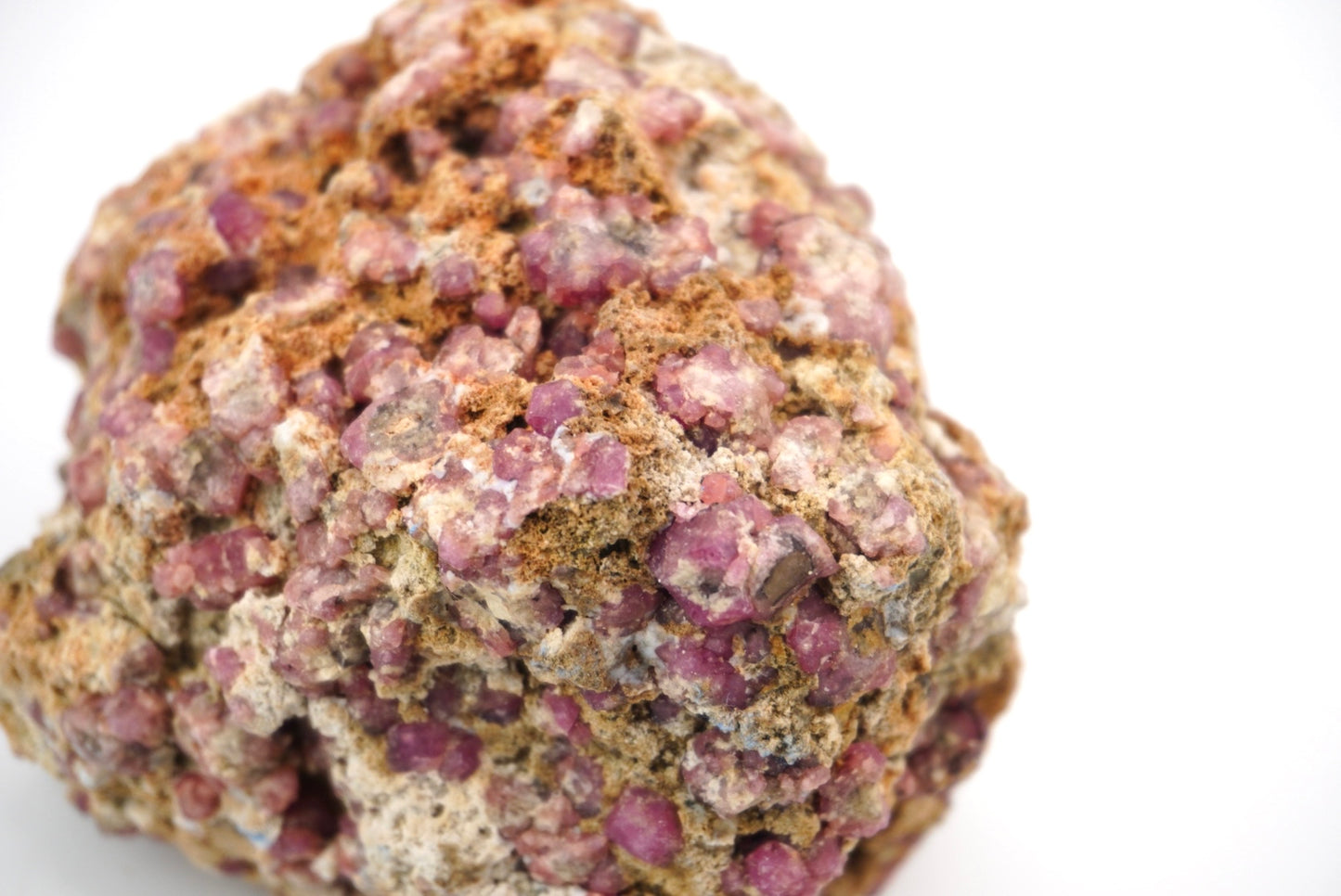 Rhodolite Garnet With Vesuvianite On Matrix