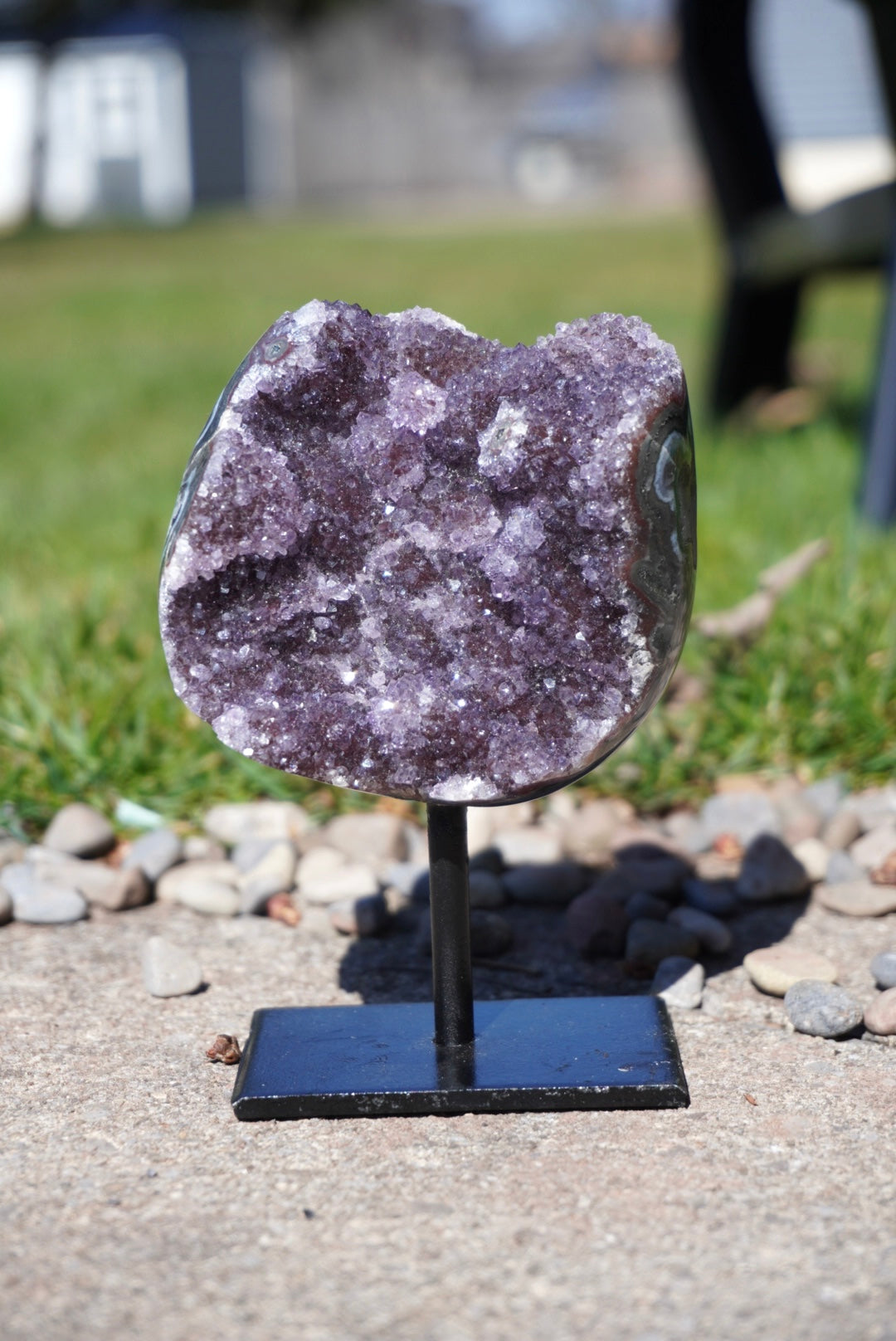 Uruguayan Amethyst on Stand