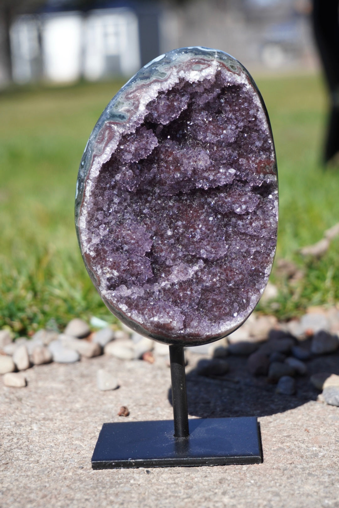 Uruguayan Amethyst on Stand