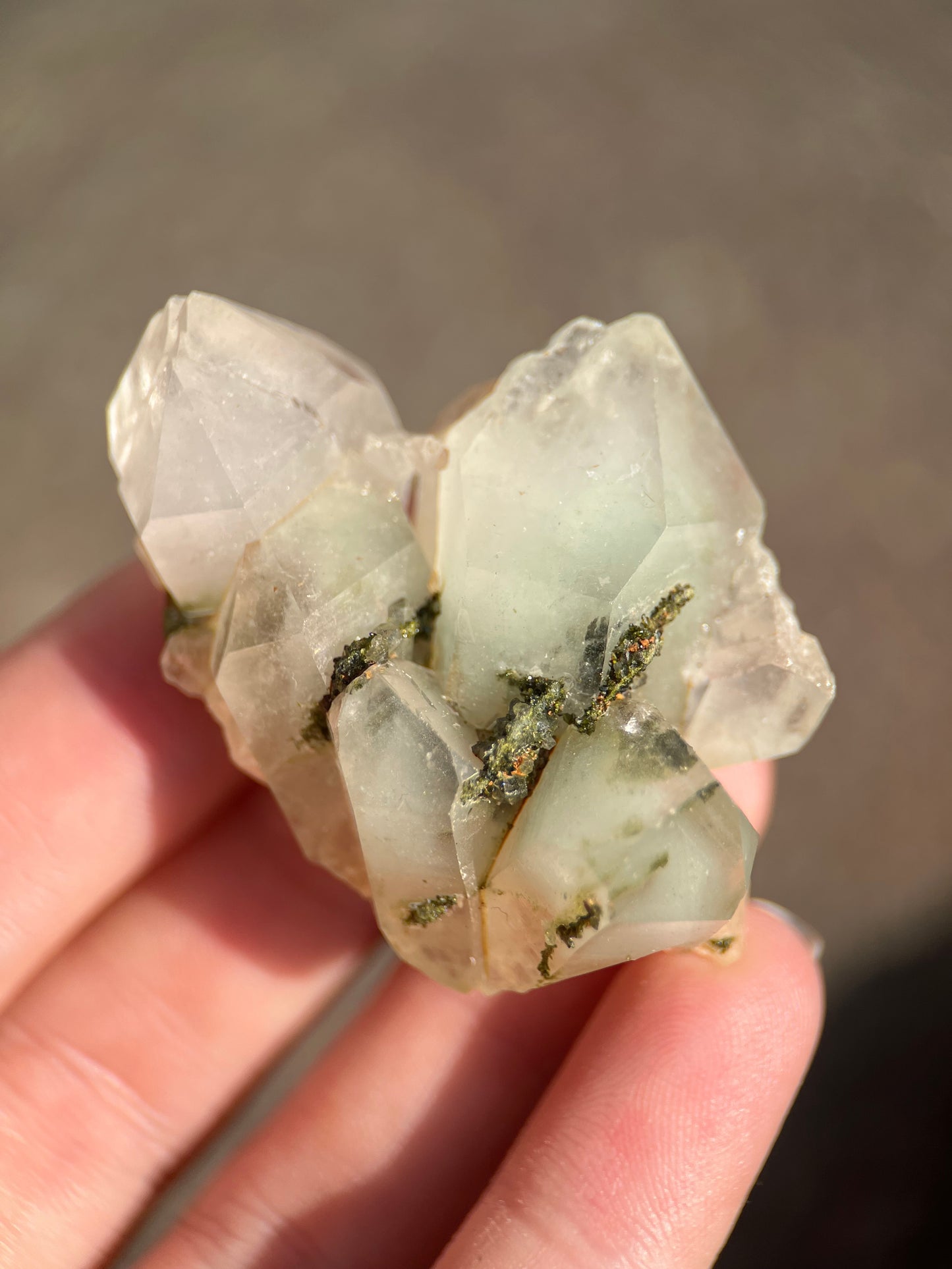 Forest Epidote & Quartz