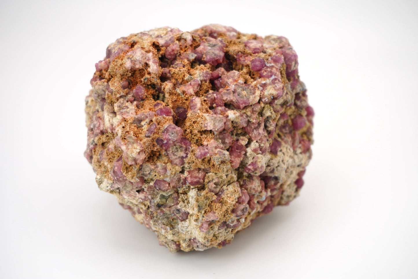 Rhodolite Garnet With Vesuvianite On Matrix