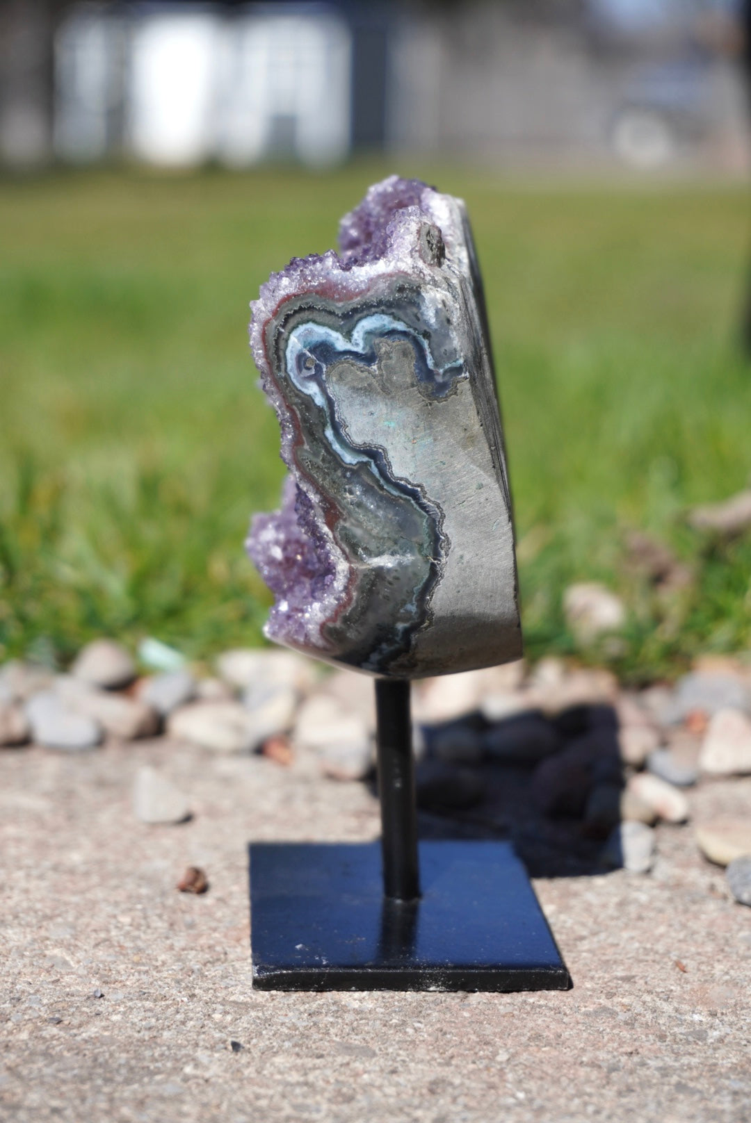 Uruguayan Amethyst on Stand