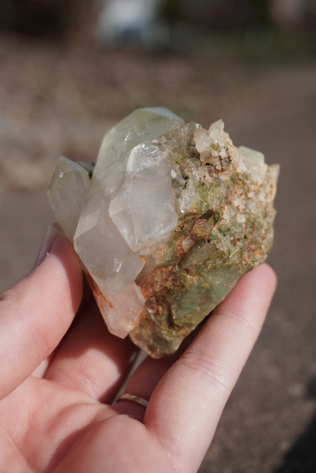 Forest Epidote & Quartz