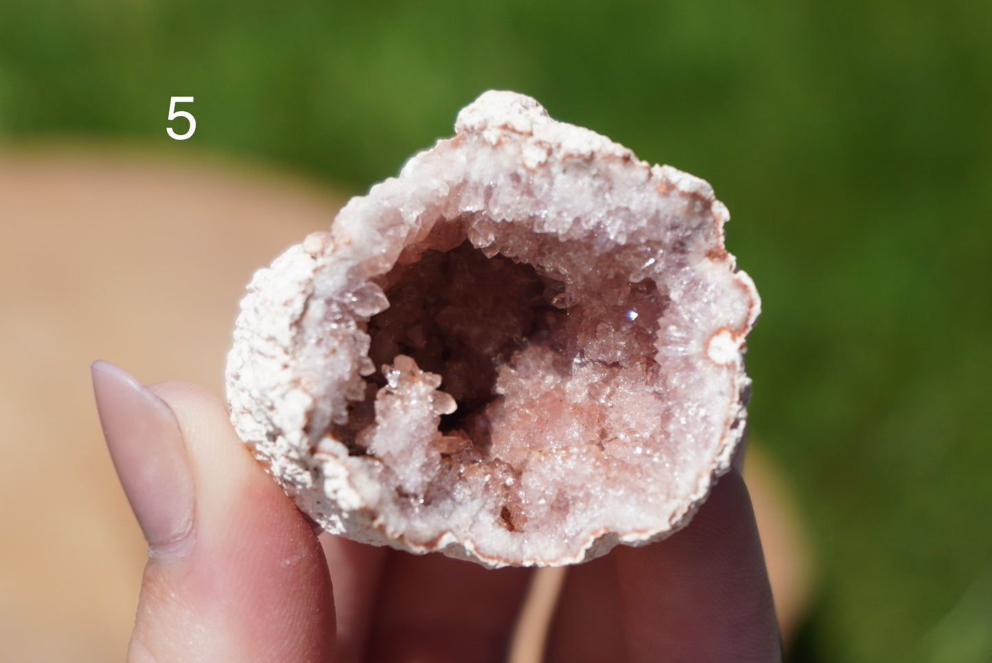 Small Pink Amethyst Geode