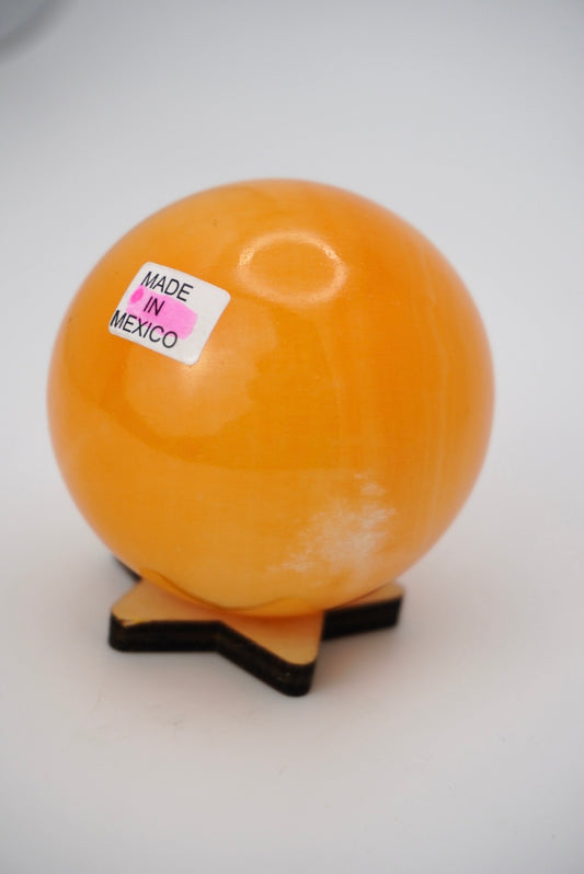 Esfera de calcita naranja