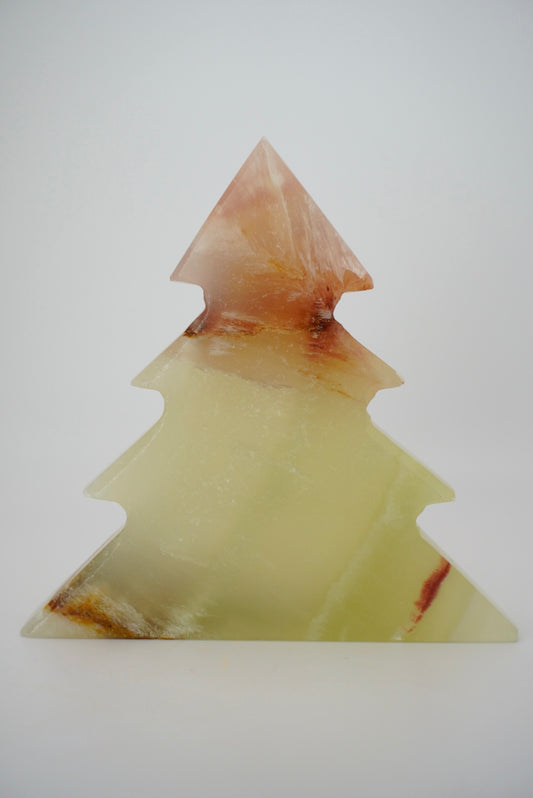Mexican Calcite Pine Tree Carving