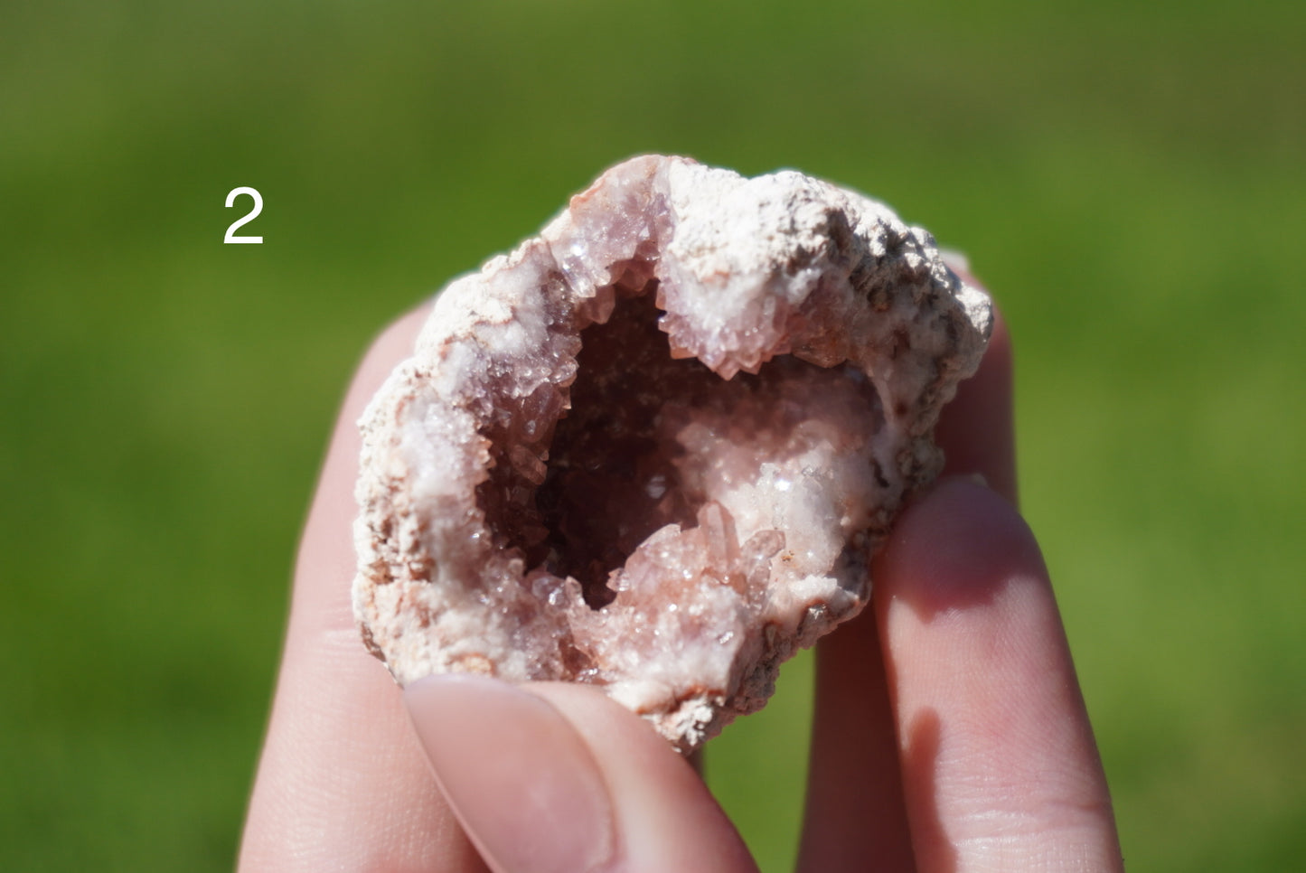 Small Pink Amethyst Geode