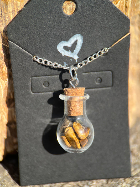 Tiger’s Eye Chip Necklace