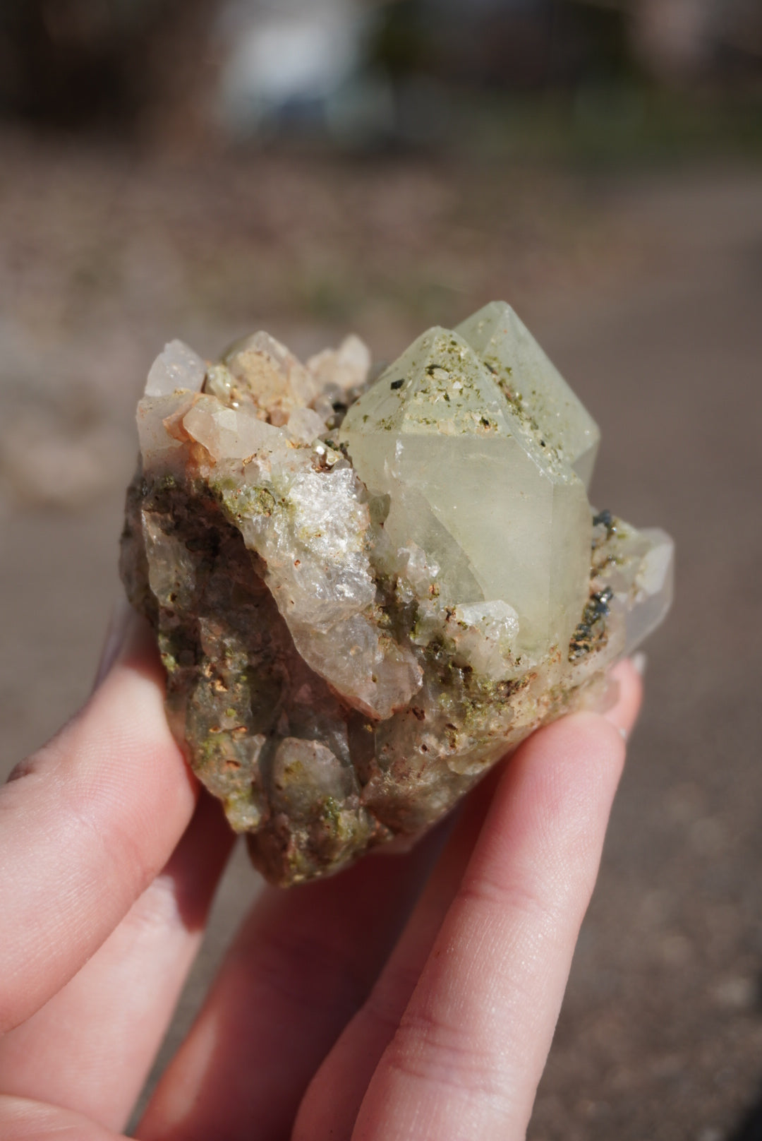 Forest Epidote & Quartz