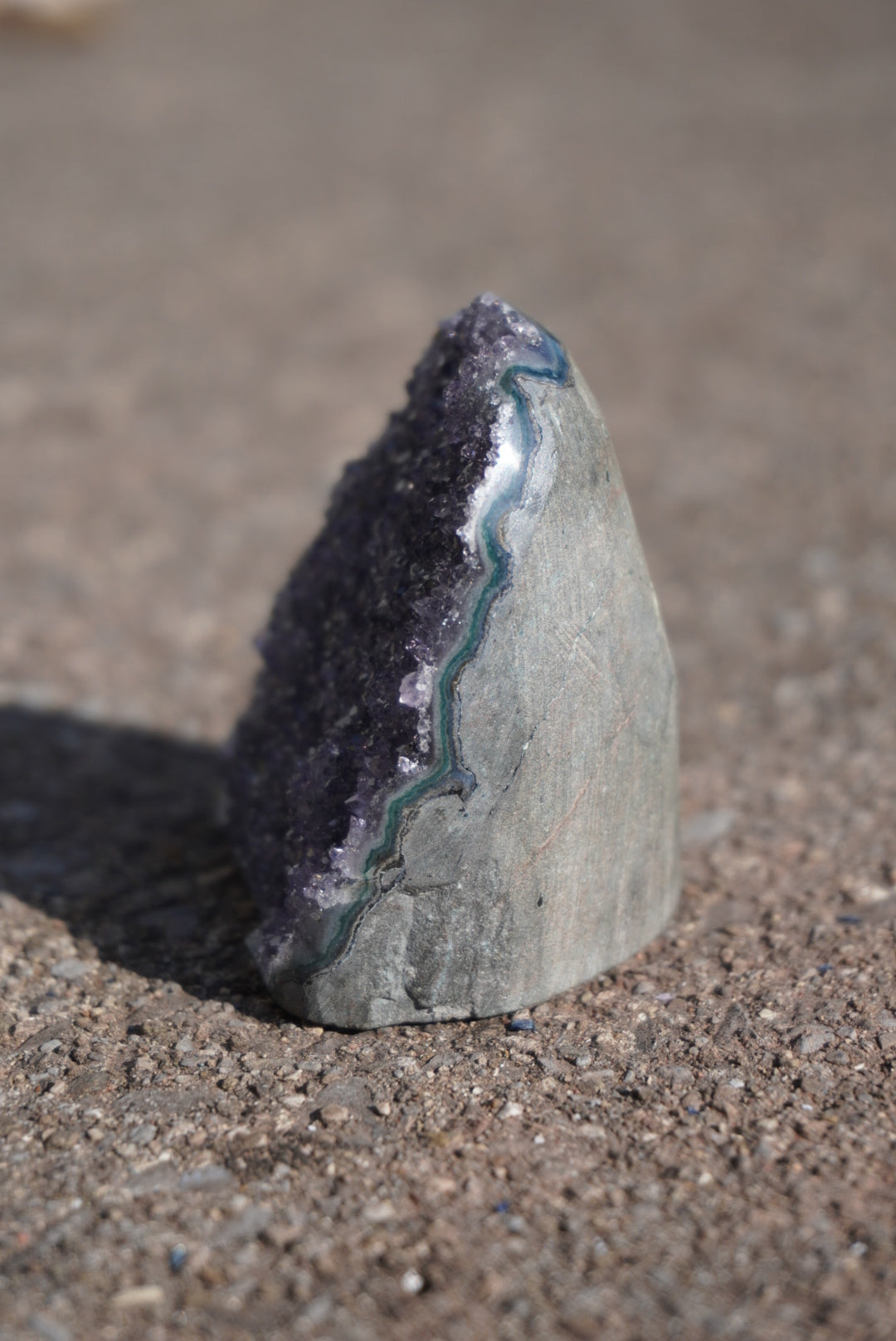 Small Rainbow Amethyst Cutbase