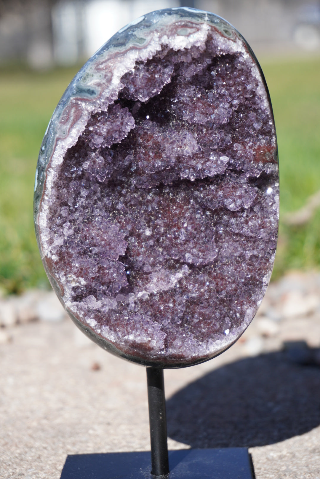 Uruguayan Amethyst on Stand