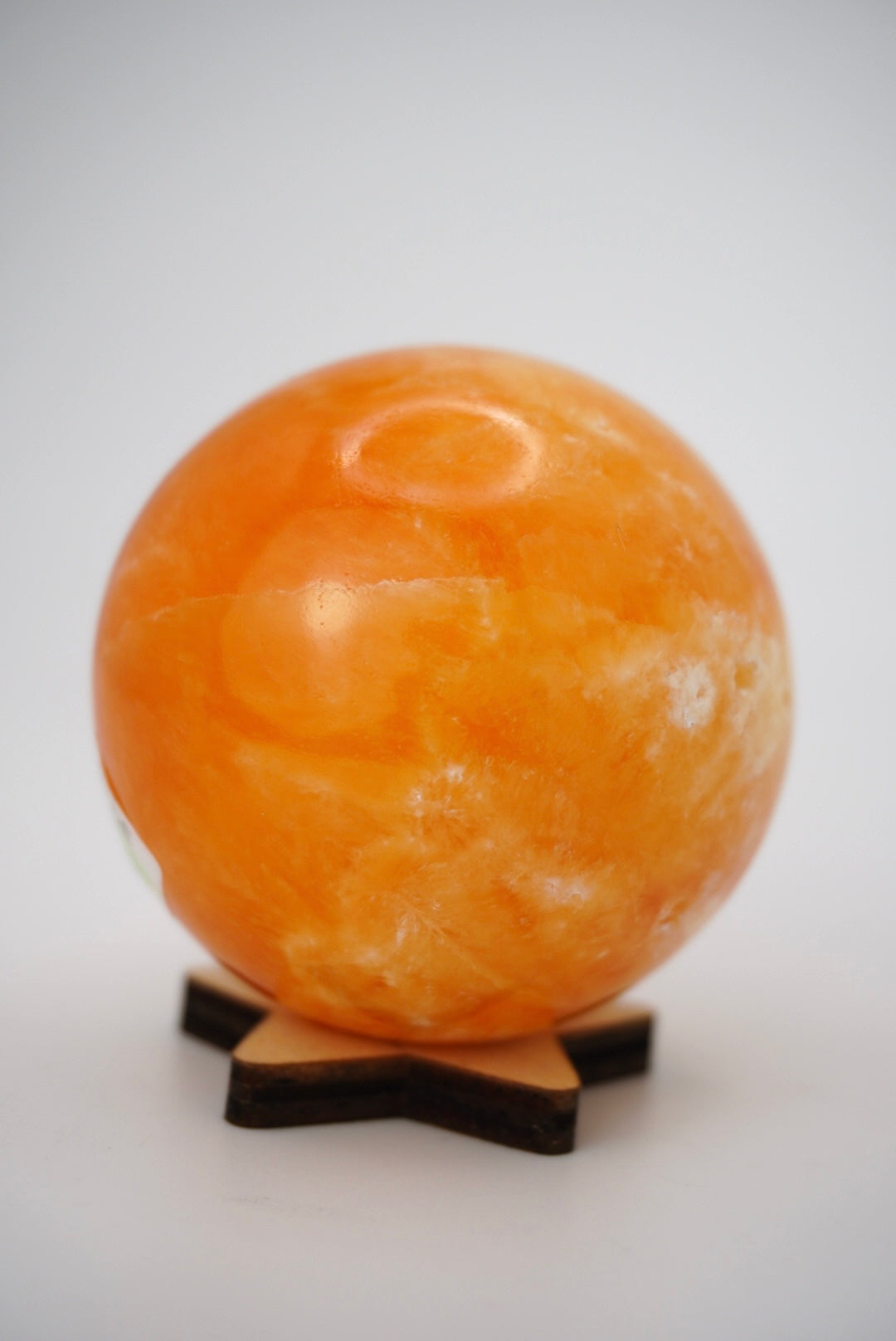 Esfera de calcita naranja