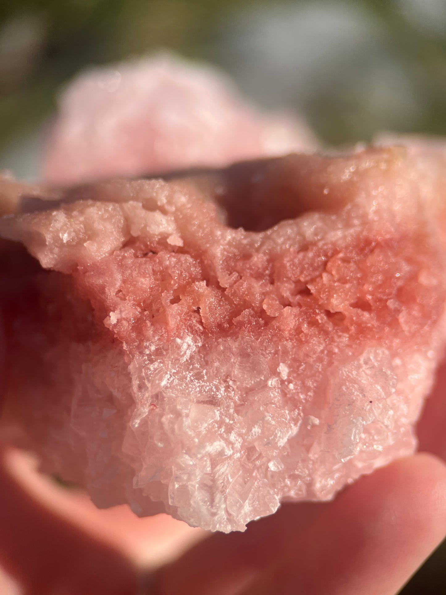 Pink Halite on Trona